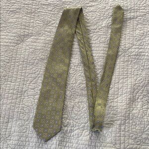 Green and Blue Silk Tie - Handmade
